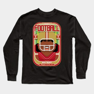 American Football Red and Gold - Hail-Mary Blitzsacker - Aretha version Long Sleeve T-Shirt